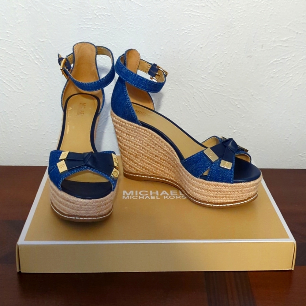 Michael Kors Denim Ripley Wedge